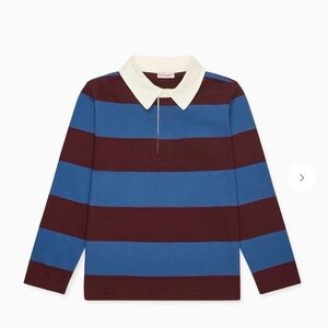 ISO LA COQUETA Striped Long Sleeve Rugby Shirt 2 or 3t